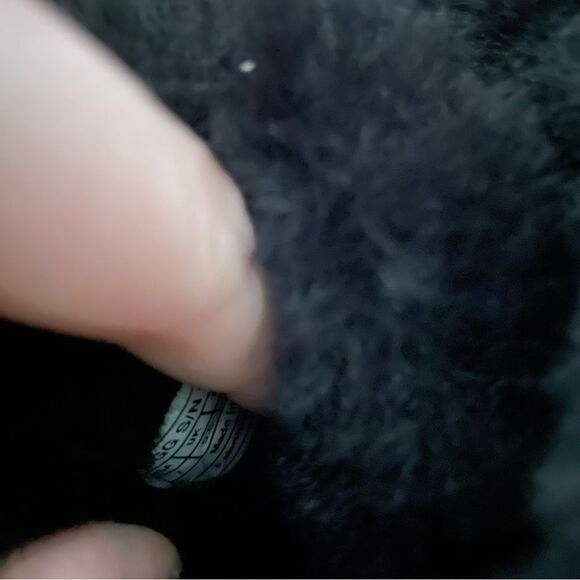 Ugg Bailey button over the knee black fur boots size 7 - Picture 5 of 5